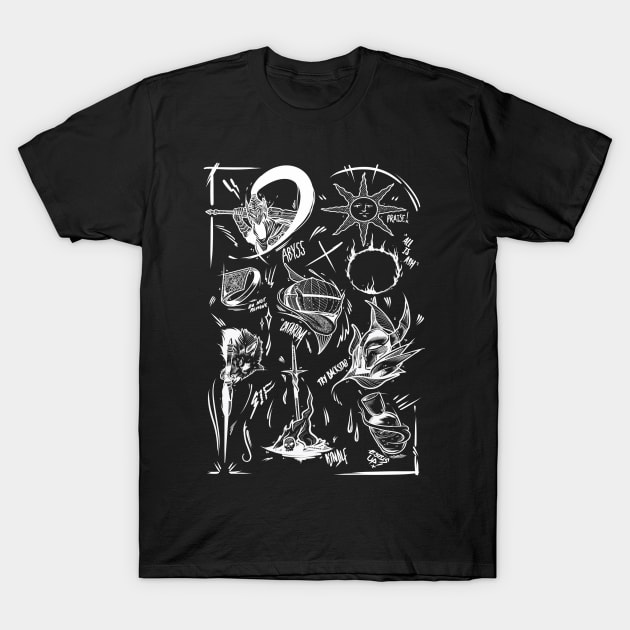 Parchment Of Souls Blk T-Shirt by Scottconnick